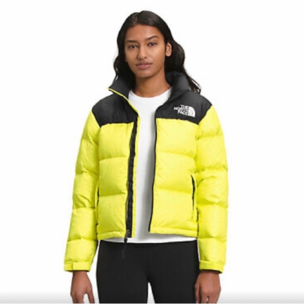 The North Face Retro 1996 Nuptse Puffer Jacket M Citrine Yellow - Picture 5 of 9